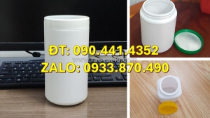 Hộp nhựa 50g đựng nước sốt, hủ nhựa 100g đựng dược phẩm, hủ nhựa 200g màu vàng