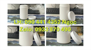 Hộp nhựa 50g đựng xà bông, hủ nhựa 100g đựng bột thông cống, hủ nhựa 200g đựng bột tẩy ố vàng