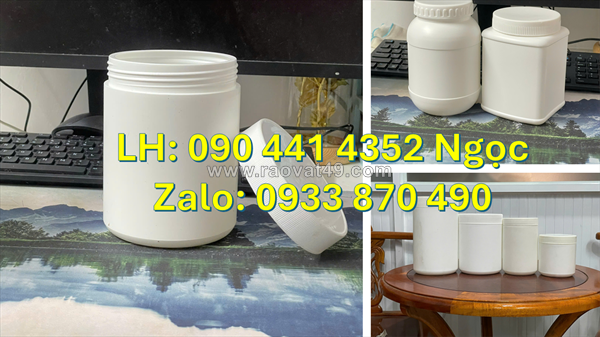 Hộp nhựa 50g đựng xà bông, hủ nhựa 100g đựng bột thông cống, hủ nhựa 200g đựng bột tẩy ố vàng