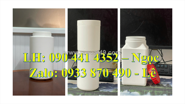 Hộp nhựa 50g trắng, hủ nhựa 100gr tròn, hủ nhựa 200g đựng hóa chất dạng kem, hủ nhựa 500g đựng phấn rơm