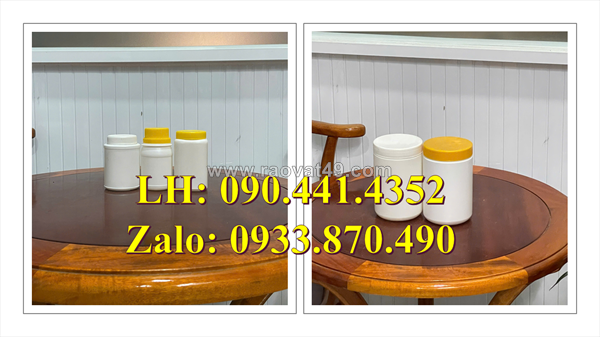 Hủ nhựa 1 ký đựng hóa chất kết dính, hủ nhựa 1.5 ký đựng hóa chất kết tủa, hủ nhựa 2 ký đựng sơn
