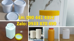 Hủ nhựa 100g đựng viên tẩy, hủ nhựa 250g đựng viên nén, hủ nhựa 500g đựng viên sủi vitamin c