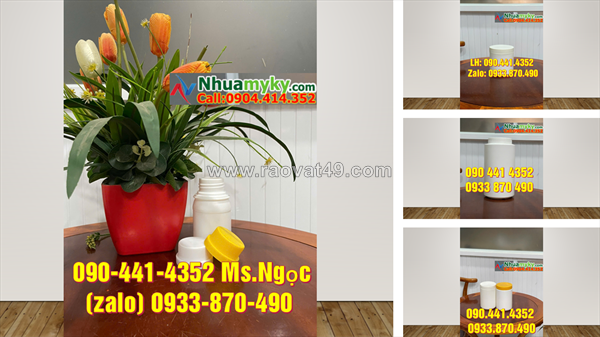 Hủ nhựa 100g đựng viên tinh dầu, hủ nhựa 200g đựng mỡ bò, hủ nhựa 250g đựng phụ gia xây dựng