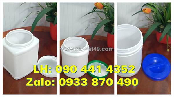 Hủ nhựa 100g đựng viên tinh dầu, hủ nhựa 200g đựng mỡ bò, hủ nhựa 250g đựng phụ gia xây dựng