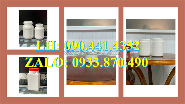 Hủ nhựa 1.5 ký đựng kem nhuộm, hủ nhựa 1000g đựng thực phẩm, hủ nhựa 500g đựng mứt trái cây