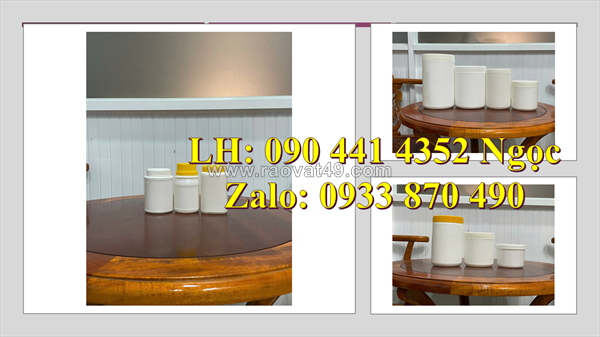 Hủ nhựa 250g đựng hóa chất đặc sệt, hủ nhựa 500g tròn, hủ nhựa 250g đựng ớt bột, lọ 100ml đựng sa tế