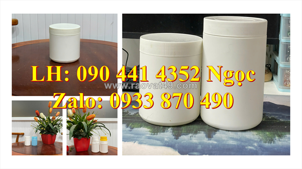Hủ nhựa 50gr đựng vitamin, hủ nhựa 100gr đựng hóa chất rắn, hủ nhựa 200g đựng kem đặc