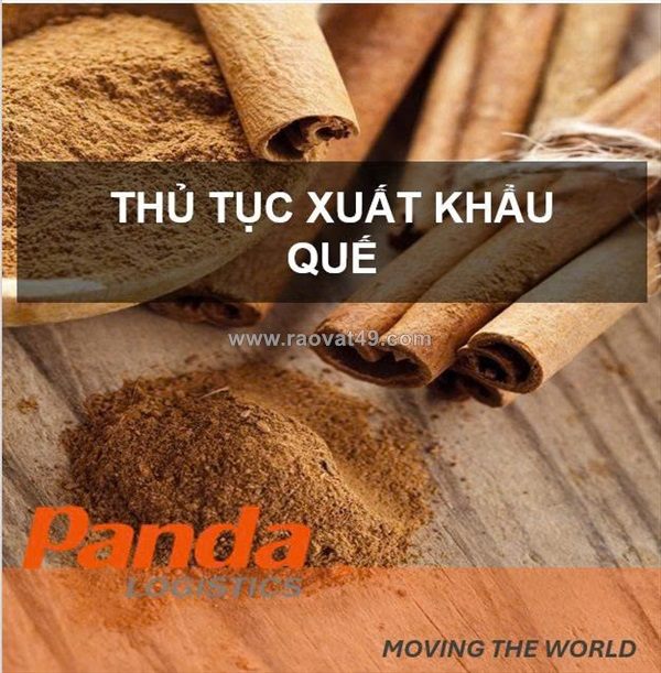 Hướng dẫn thủ tục xuất khẩu quế