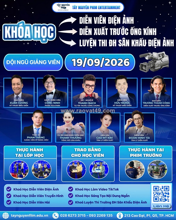 Khai giảng khóa học diễn viên điện ảnh – k70