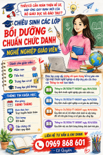 Khai giảng lớp chức danh nghề nghiệp giáo viên tiểu học hạng i,ii,iii