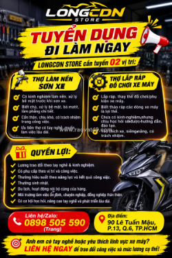 [làm ngay] 2 thợ sơn xe, lắp ráp xe quận 6