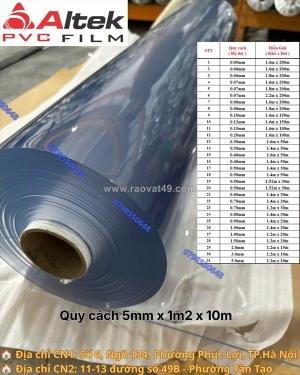 Màng pvc dẻo trong suốt- hàng sẵn kho số lượng lớn