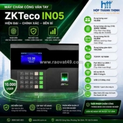 Máy chấm công vân tay zk teco