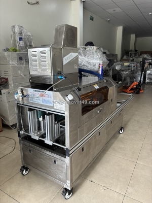Máy dán hộp bằng keo nóng,máy dán hai đầu cạnh hộp, máy dán hộp thực phẩm-thủy sản bằng phun keo