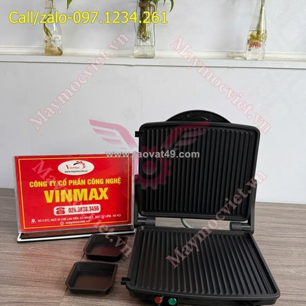 Máy ép-nướng-kẹp bánh mỳ yili 1500w y2626