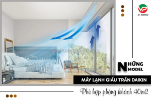 Máy lạnh giấu trần daikin 2.5hp lắp đặt linh hoạt cho nội và ngoại thất