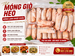 Móng giò heo đông lạnh ba lan – chất lượng ổn định, giá tốt