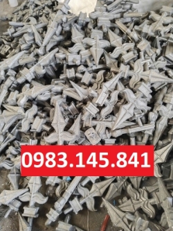 Mũi giao gang trang trí đầu thanh sắt
