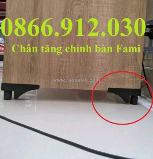 Nâng hạ chiều cao bàn fami dễ dàng với chân tăng chỉnh