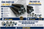 Ống ruột gà lõi thép bọc pvc – bảo vệ dây cáp chắc chắn, linh hoạt