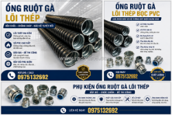 Ống ruột gà lõi thép bọc pvc – bảo vệ dây cáp chắc chắn, linh hoạt