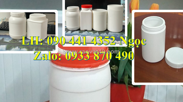 Phân phối hủ nhựa 250gr nắp xé, hủ nhựa 0.5 ký đựng nguyên liệu thực phẩm, hủ nhựa 1 ký đựng hạt rang