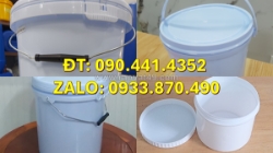 Phân phối thùng sơn 22 lít vuông quai nhựa, vỏ thùng sơn 20 lít tròn quai nhựa, thùng sơn  lít tròn