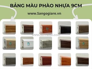 Phào chân tường màu trắng bản 8cm, 9cm, 10cm, 11.5cm