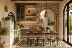 Phòng bếp phong cách moroccan hiện đại