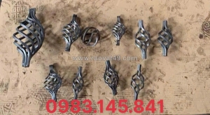 Quả sắt xoắn trang trí cho cổng và hàng rào