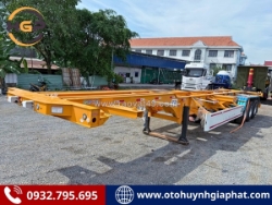 Rơ mooc cổ cò 45 feet 3 trục dài 14m3 tải 32.85 tấn