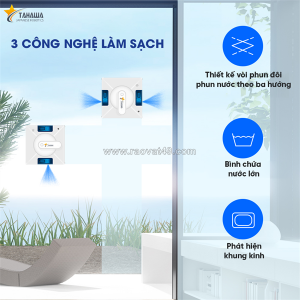 Robot lau kính tahawa - giải pháp vệ sinh kính hiện đại, an toàn và tiện lợi