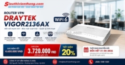 Router vpn wifi 6 draytek vigor2136ax chính hãng, giá tốt tháng 8