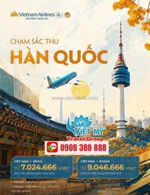 Săn vé vietnam airlines đi seoul từ 10,1 triệu đồng khứ hồi