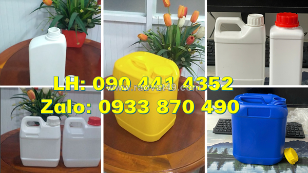 Sản xuất can nhựa 1 lít vuông đựng thuốc nhuộm, can nhựa 2 lít đựng màu nước, can nhựa 5 lít đựng mực