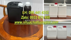 Sản xuất can nhựa 2 lít vuông - tròn, can nhựa 1 lít đựng hóa chất đặc biệt, can nhựa 500ml đựng kiềm