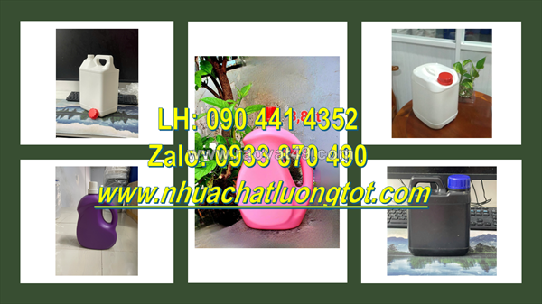 Sản xuất can nhựa 2 lít vuông - tròn, can nhựa 1 lít đựng hóa chất đặc biệt, can nhựa 500ml đựng kiềm