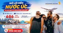 Singapore airlines bán vé hà nội – úc khứ hồi từ 686 usd