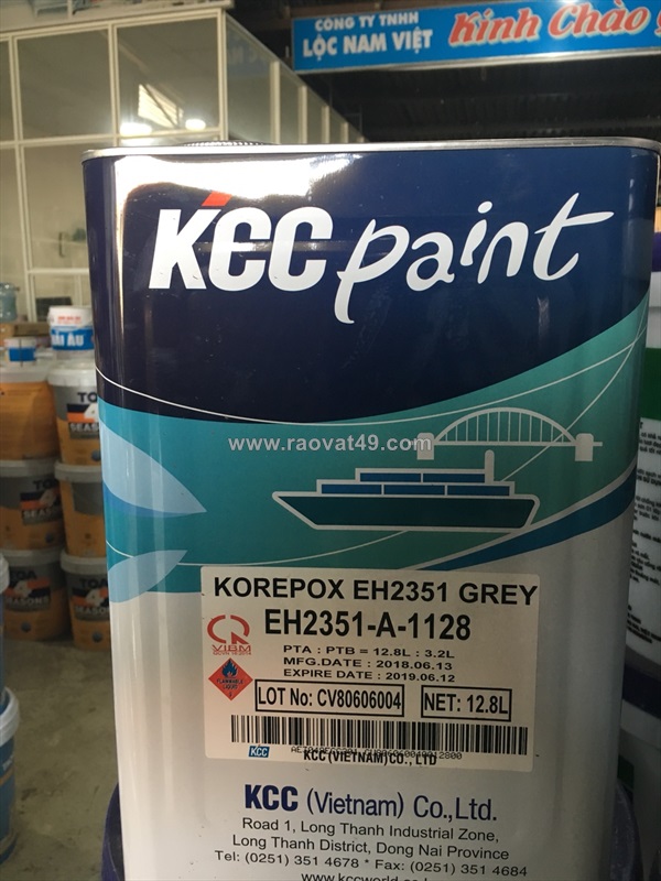 Sơn epoxy kcc et5660 chuyên dùng sàn nhà xưởng 09641645 huệ