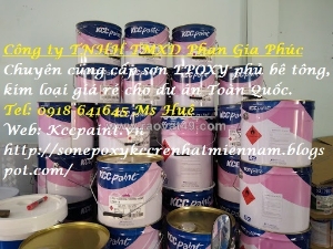 Sơn phủ epoxy et5660-d80680 xám hệ lăn bám chắc 09641645 huệ