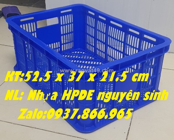 Sọt chế biến thực phẩm trong kho lạnh, sọt nhựa rỗng- sóng hở