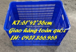 Sọt nhựa nguyên sinh cao 36, sọt cao 36, sọt nhựa dùng trong kho lạnh