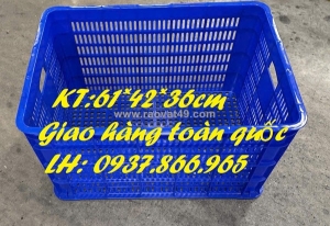 Sọt nhựa nguyên sinh cao 36, sọt cao 36, sọt nhựa dùng trong kho lạnh