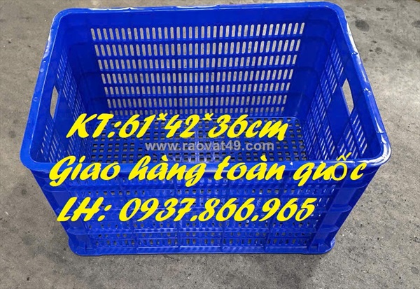 Sọt nhựa nguyên sinh cao 36, sọt cao 36, sọt nhựa dùng trong kho lạnh