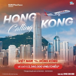 Sun phuquoc airways khuyến mãi vé đi hồng kông