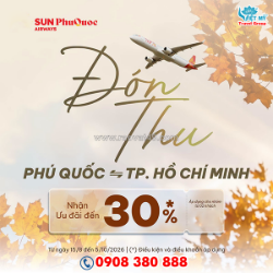 Sun phuquoc airways ưu đãi đón thu sang