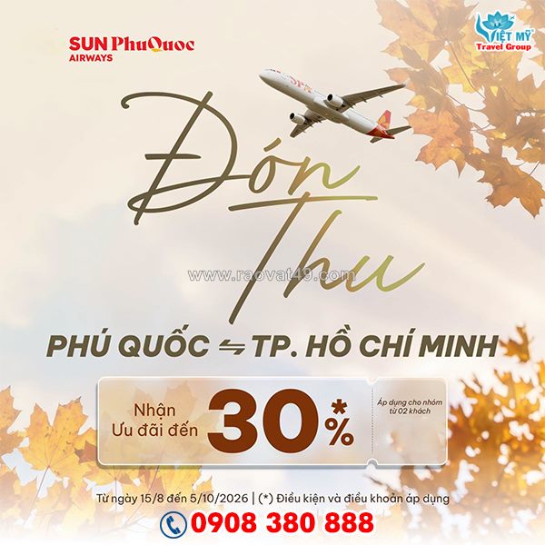 Sun phuquoc airways﻿ ưu đãi đón thu sang