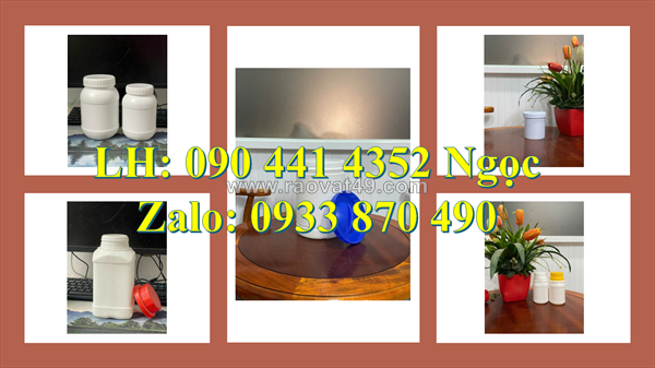 Sx hủ nhựa 1 ký vuông tại vĩnh long, hủ nhựa 500g đựng hóa chất tại sóc trăng, hủ nhựa 250g đựng mỹ phẩm