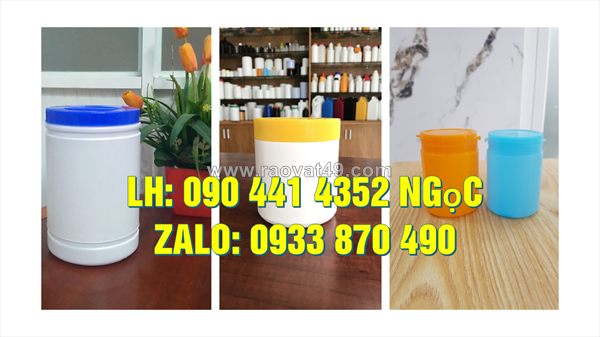 Sx hủ nhựa 2 ký đựng thực phẩm thú y, hủ nhựa 1.5 ký đựng bột thực phẩm, hủ nhựa 1 ký đựng mỡ bò