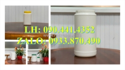 Sx hủ nhựa 250g đựng hóa chất dạng viên, hủ nhựa 100g đựng hóa chất dạng bột